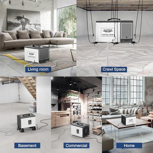 ALORAIR Smart Wi-Fi 70 Pints Crawlspace Dehumidifier with Pump Compact Unit