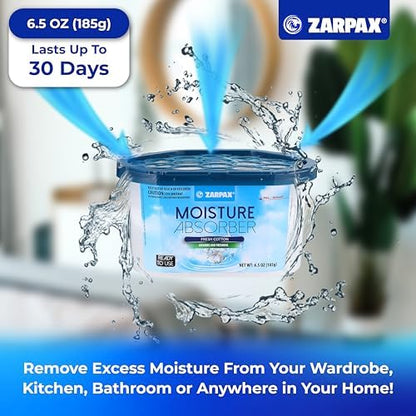 ZARPAX Moisture Absorber Fresh Cotton 6.5 oz - Set of 6