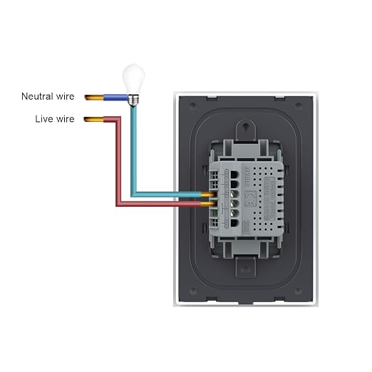 LIVOLO 1 Circle 1 Way Modern Electrical Light Switch Single Pole Wall Switch Touch Light Switch with Led Indicator,No Neutral Wire,White… | Tempered Glass Switch with Led Indicator,No Neutral Wire Required,Touch control,LED indicator, single pole