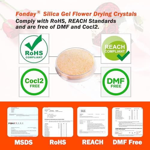 2LBS Fonday Silica Gel Flower Drying Crystals for Bouquet Preservation