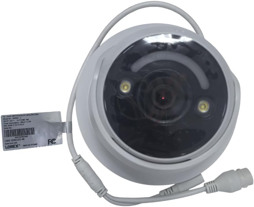 Lorex Classic 4K+ PoE Dome Camera | 12MP | IP Add-on Camera (No Cable) | Color Night Vision | Person & Vehicle Detection | 2-Way Talk | Metal Housing | IP67 Weatherproof | Requires a Recorder