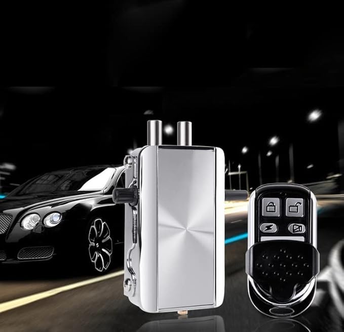 Keyless Entry Electronic Lock with 4 Remote Control, Smart Lock Anti-Theft Deadbolt Access Control System