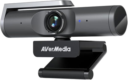 AVerMedia PW515 4K Ultra HD Business Webcam with Microphone for PC/Desktop/Laptop/Mac, with AI Auto Framing for Streaming, Meeting, Video Calls, Sony Sensor, Works with Teams, Zoom, Google Meet, OBS