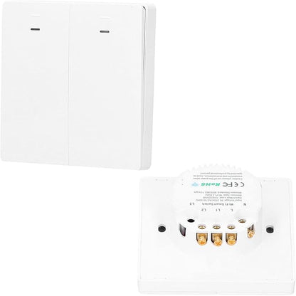Wireless WiFi Smart Switch for Power Distribution 2200W Compatible with Google Home IFTTT Roqi and iOS Siri - Impact ABS Material for Multi Scene Control Applications