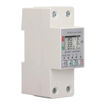 AC85-300V 63A Smart Circuit Breaker, Smart Breaker, Smart Shunt for Tuya Energy Circuit Breaker Multi Function Protector