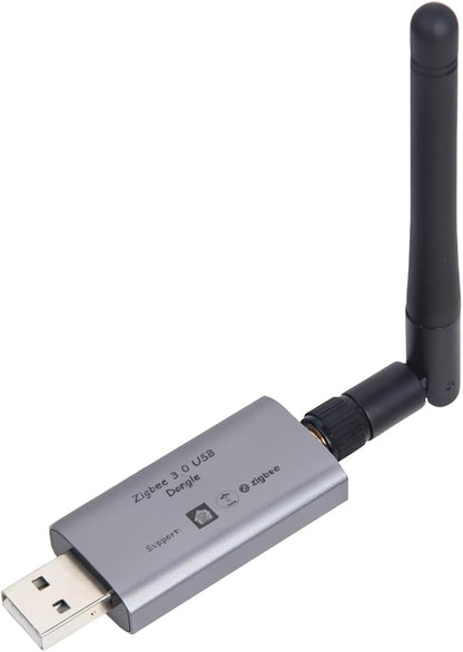 eMylo Zigbee 3.0 USB Dongle Plus Gateway, Universal Wireless Zigbee USB Adapter with Antenna for Home Assistant, Open HAB, Zigbee2MQTT etc, EFR32MG21 Chip
