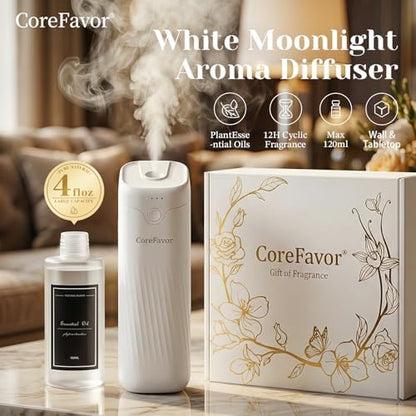 Waterless Essential Oil Diffuser (M60) with 3x120ml Oil