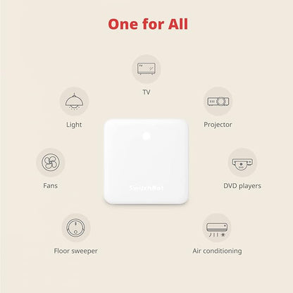 SwitchBot Hub Mini Smart Remote - IR Blaster, Link SwitchBot to Wi-Fi (Support 2.4GHz), Control TV, Air Conditioner, Compatible with Alexa, Google Home, IFTTT (White)