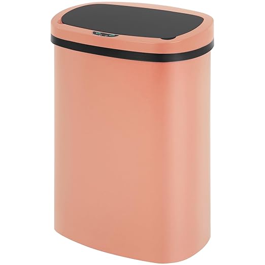 FDW Garbage Can 13 Gallon 50 Liter Kitchen Trash Can for Bathroom Bedroom Home Office Automatic Touch Free High-Capacity with Lid Waste Bin
