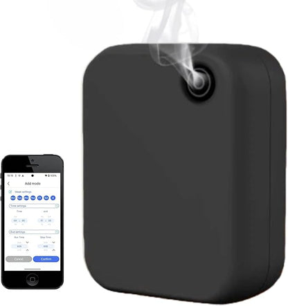 Waterless Essential Oil Diffuser for Home and Commercial Use, Up to 35000 ft³ 160 mL Capacity, Aromatherapy Scent Diffuser for Large Rooms, Smart Scent Air Machine, A1000 (Black)