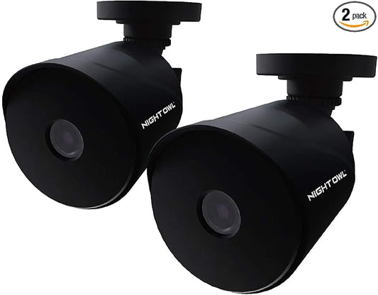 Night Owl 1080p HD Wired Indoor/Outdoor Add-On Cameras, 100 ft. of Night Vision, Wide Viewing Angle and Color Night Vision (2-Pack)