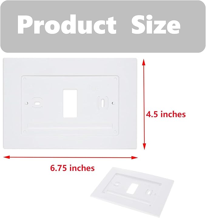 F61-2663 Wall Plate for Sen si Wi-Fi Programmable Thermostat,Hand Control, White (1)