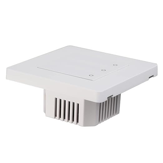 Jeanoko 3 Gang Smart Control Panel Compact Design Intelligent Switch for Home Automation System PVC Material (White)