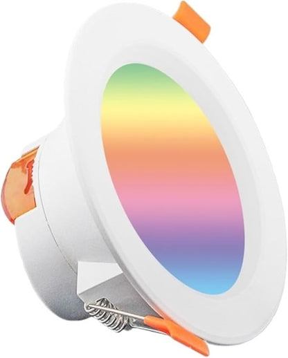 Smart LED Downlight Dimming Round Spot Light 7/10W RGB Color Changing Warm Cool Light ﻿(10W 5.7in Light)