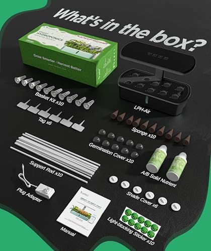 LETPOT LPH-Air 10-Pod Hydroponics Growing System Indoor Garden Kit