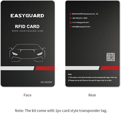 EASYGUARD EC004 Smart RFID Push Engine Start Button kit & Keyless Go System Upgrade Key Start to Push Start Cars Fits for Most DC12V Cars
