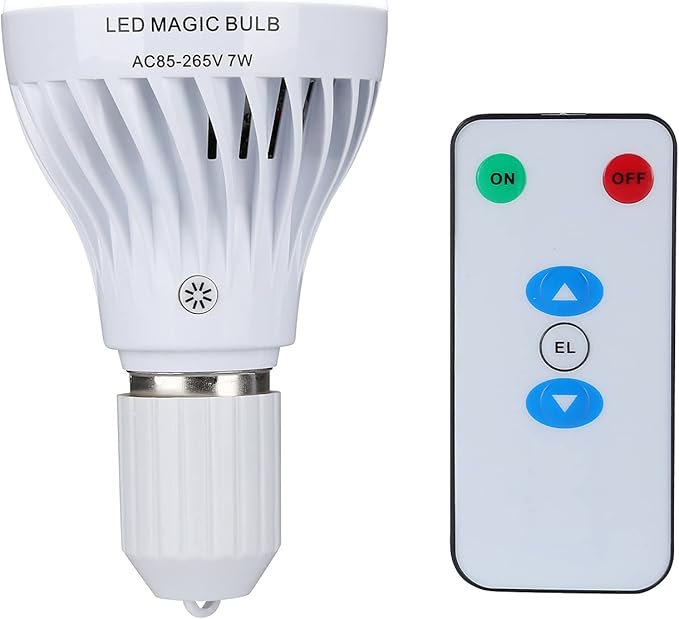 BSOD Rechargeable Light Bulbs with Remote, Battery Operated Light Bulb Emergency Light Magic Lightbulb for Cordless Lamps Backup Power Outage Lighting Flashlight