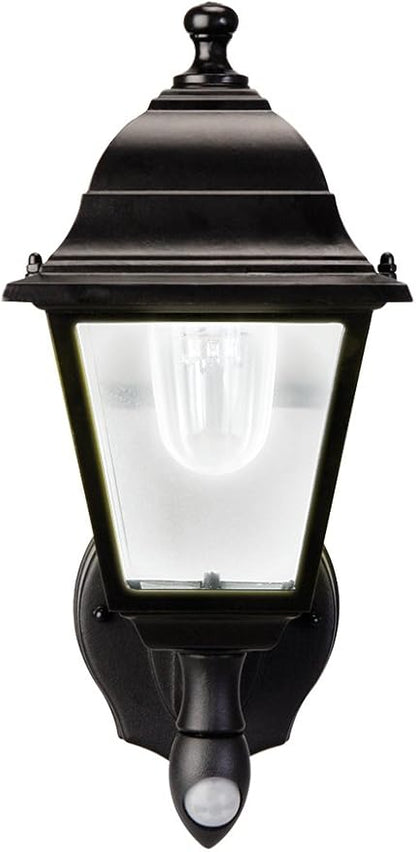 MAXSA 44219-RS Battery-Run Motion-Activated Outdoor Metal Sconce Black