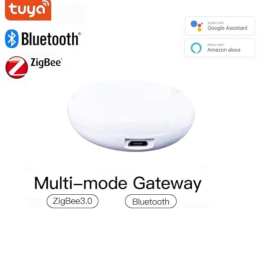 Smart Home Dry Contact Relay Switch, Remote Control Switch for Light Garage Door, Compatible with Alexa Google Home, Requires Zigbee Hub (Tuya Zigbee Hub)