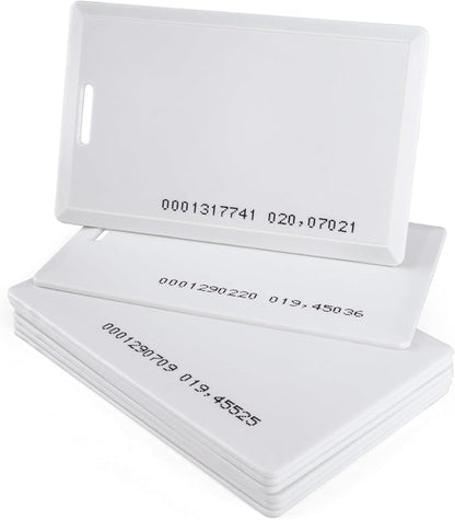 8Pcs RFID Proximity Smart ID Card for Access Control System & Time Attandance EM4100 TK4100 Card-Read only with Slot Hole