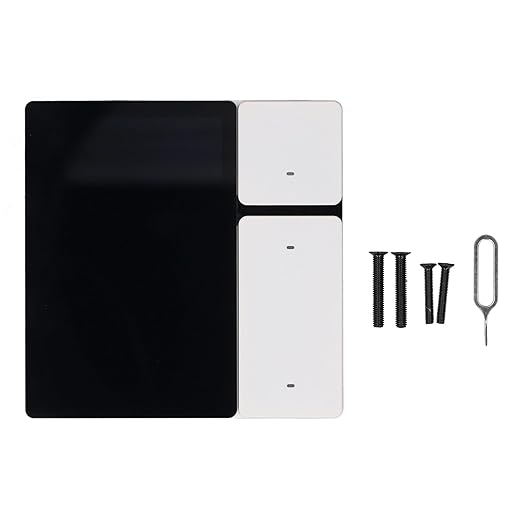 Smart Home Control Panel - 3.5 Inch Full Touchscreen in Wall Mini Scene Wall Switch Panel - 100-240V Interface for Lighting Cameras and Door Locks - Centralized Scene Management