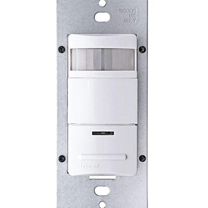 Leviton Decora 120/277-Volt Wall Switch Occupancy Sensor, ODS10-IDE, Black