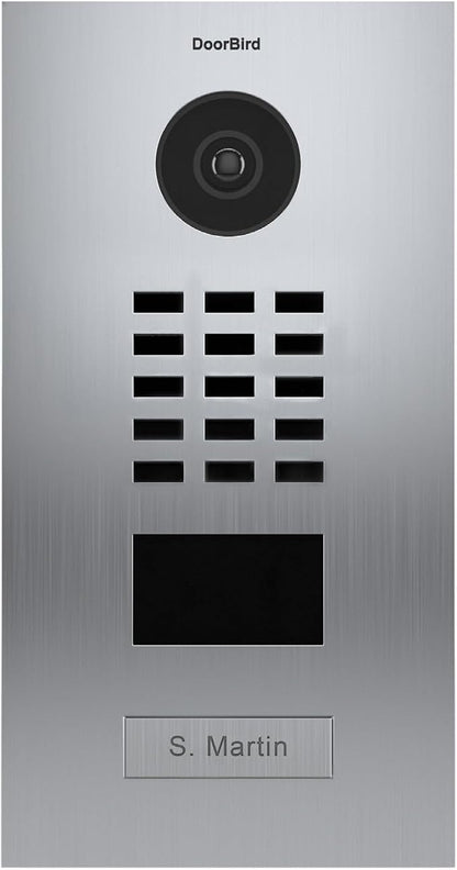 DoorBird IP Video Intercom Door Station, V2A, 1 Call Button
