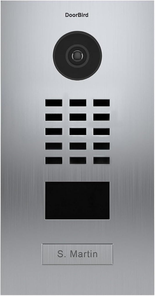DoorBird IP Video Intercom Door Station, V2A, 1 Call Button