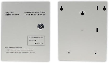 AC90V/260V 5A Access Control Power Supply Box DC12V UPS Backup Battery for All Kinds of Electric Door Lock with Time Delay