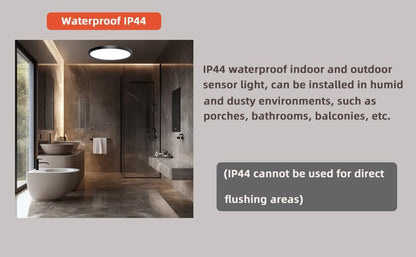 7 Inch Motion Sensor LED Ceiling Light, Black