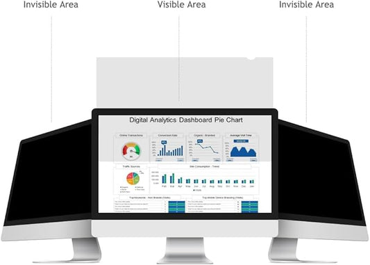 20.1 Inch - 4:3 Aspect Ratio - Computer Privacy Screen Filter for standard square monitor - Anti-Glare - Anti-Scratch Protector Film - Please measure carefully