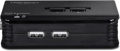 TRENDnet 2-Port USB KVM Switch, TK-207K | Control Two Computers with One Set of Console Controls,2048 x 1536 Resolution,60Hz Refresh Rate,All Required Cabling Included