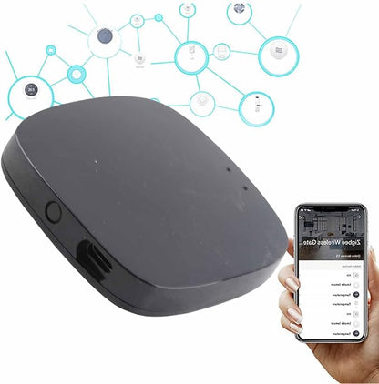 Garosa Wireless Smart, Hub for Smart Home Control with Tuya Compatibility Supports 50 Devices Works with Assistant (Black)
