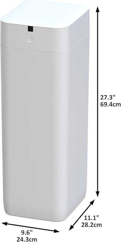 Airdeer L2 Automatic Trash Can, 8 Gallon Self Sealing and Self-Changing Smart Trash Can, Motion Sensor, Touchless Garbage can with lid for Kitchen Office, 6 Refill Bag Rings(White)