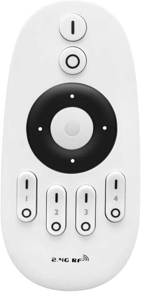 LGIDTECH FUT007 Mi.Light CCT WW+CW 4-Zone Remote Controller (Battery Not Included) for Milight/Miboxer Color Temperature Adjustable LED Lamps and LED Strip Light Controller FUT035 FUT036
