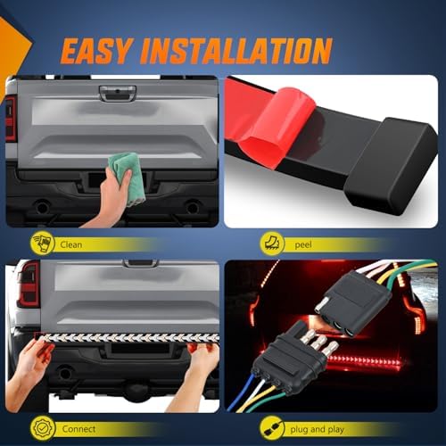Nilight Truck Tailgate Light Strip 48Inch Arrow 432 LED Light