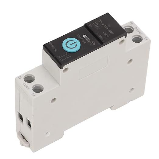 Din Rail Circuit Breaker Smart Switch Mobile Phone Remote Control 3 Timing Modes Function for Household Appliances Suitable for Smart Home(10A)