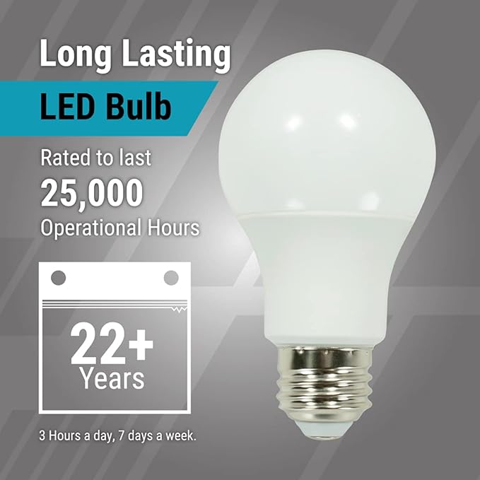 GT-Lite A19 LED Light Bulbs 10 Packs, 60W Equivalent, 5000K Daylight, 9W 800 Lumens LED Bulbs, E26 Base Standard Light Bulbs