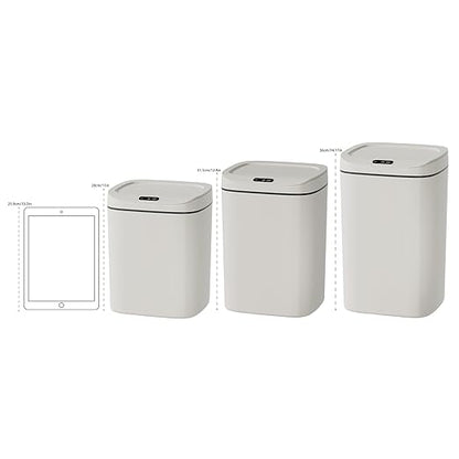 Smart Trash can, Easily Opened with a Wave of Your Hand, Tightly Sealed, Effectively Blocking Odors, Keeping The air Fresh, Stylish in Appearance, Sturdy and Durable, Easy to Clean. (Medium)