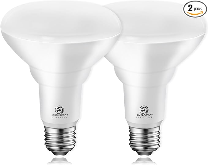 Energetic BR30 LED Recessed Light Bulb, 11W=75W, 2700K Soft White, 900LM, Dimmable Ceiling Flood Light Bulb for Cans, CRI80+, 2Pack