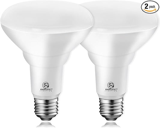 Energetic BR30 LED Recessed Light Bulb, 11W=75W, 2700K Soft White, 900LM, Dimmable Ceiling Flood Light Bulb for Cans, CRI80+, 2Pack