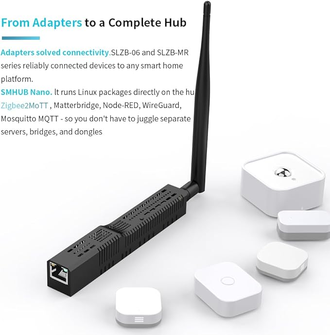 SMLIGHT SMHUB Nano Mg24 - Compact Linux-Based Smart Hub with On-Device Automation