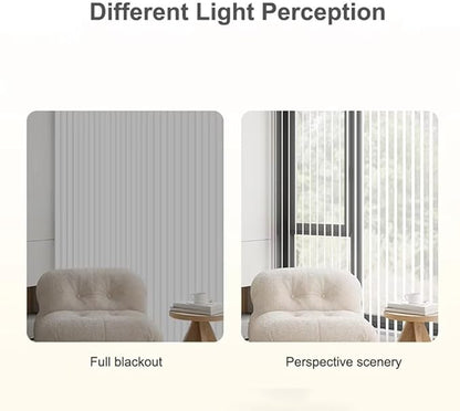 Smart WiFi Motorized Vertical Blind Motor Track Kit for Sliding Glass Doors, 2.5N.m Heavy Duty Electric Curtain Rail, Compatible with Alexa & Google Home (2.5 Meters (98.4 inches))
