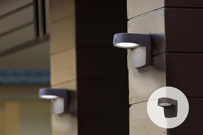 Lithonia Lighting LED Wall Pack Outdoor Light Fixture, Wall Sconce for Doorways and Garages, 3-in-1 Switchable White Light, 3 Diffuser Options, Dusk to Dawn Photocell, 120V, Bronze
