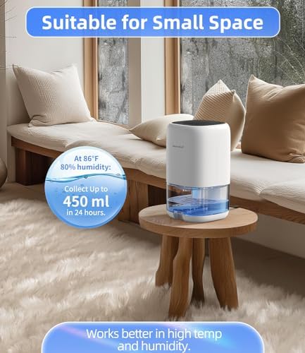 Dehumidifier,35 OZ Small Dehumidifiers for Bedroom for Home,Quiet with Auto Shut Off,Dehumidifiers-for Bedroom (280 sq. ft),Bathroom,RV,Closet,White,(Pack of 12)