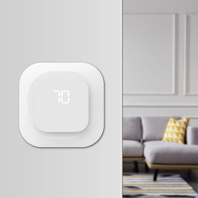 CaseBot Wall Plate Cover for Amazon Smart Thermostat 2021, White