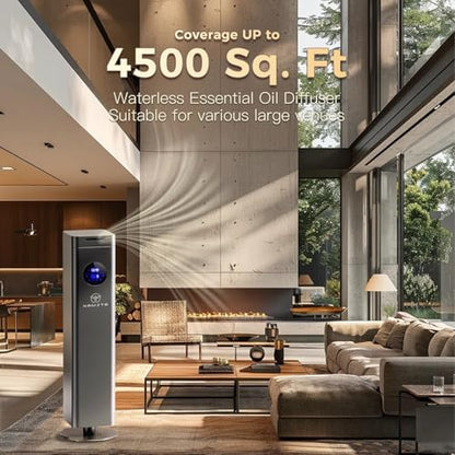 1500ml Waterless Diffuser for Home, 4500 Sq.Ft, WiFi & App Control