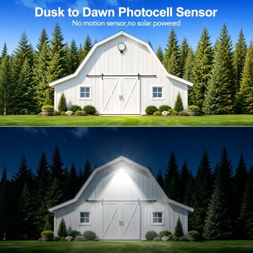LED Barn Light 50W Outdoor Dusk to Dawn Yard Lighting Aluminum 5000K 2Pack