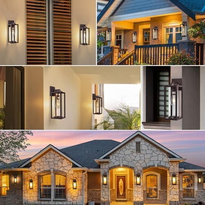 FILIYANO 16in Large Outdoor Wall Lights for House, Oil Rubbed Bronze,2 Pack