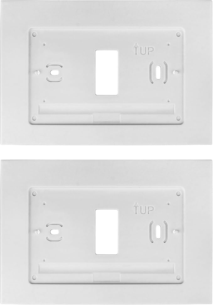 F61-2663 Wall Plate for Sensi Wi-Fi Programmable Thermostat, White Smart Thermostat Wall Plate Cover - 2 Pca